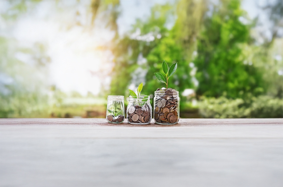 Jars of coins