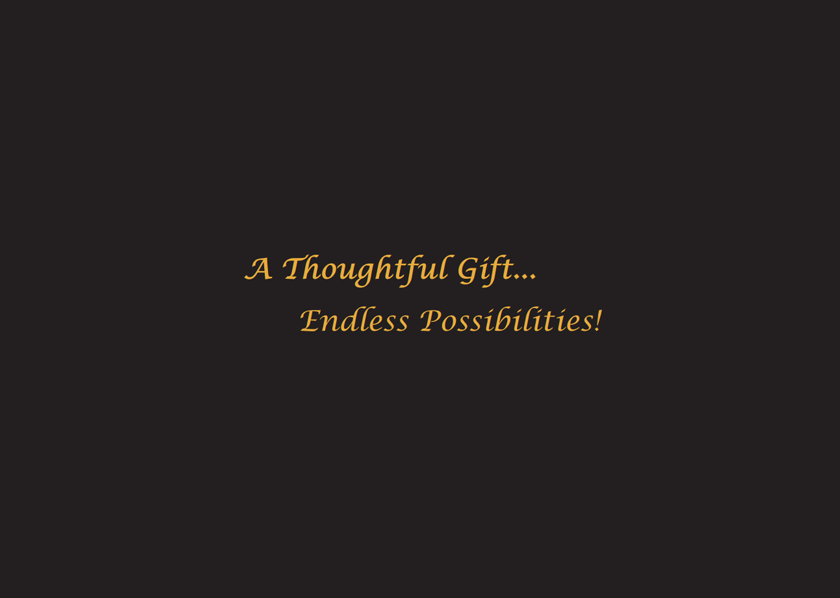 A thoughtful gift and endless possibilities