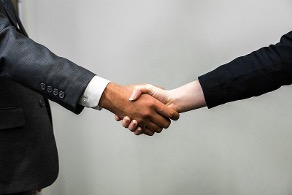Shaking hands