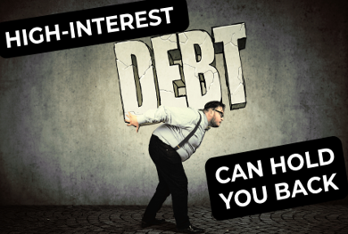 Pay down high interest debt